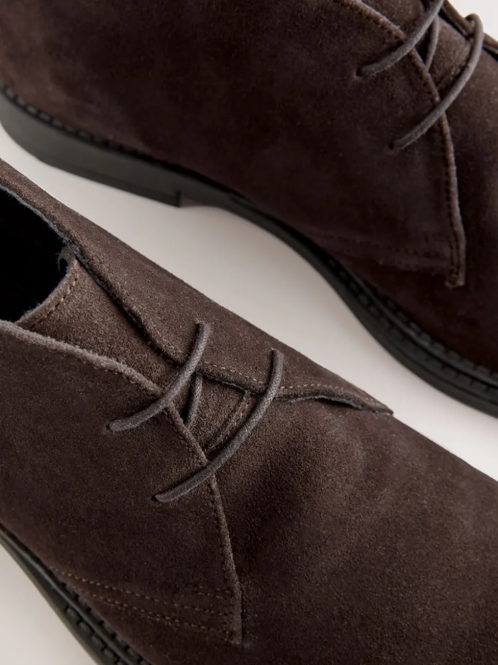 Marron - Bottes Chukka en daim