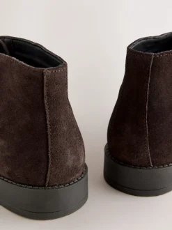 Marron - Bottes Chukka en daim