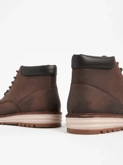 Marron - bottes en cuir