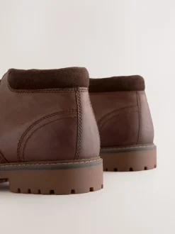 Marron - Bottes en cuir résistantes