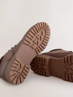 Marron - Bottes en cuir résistantes