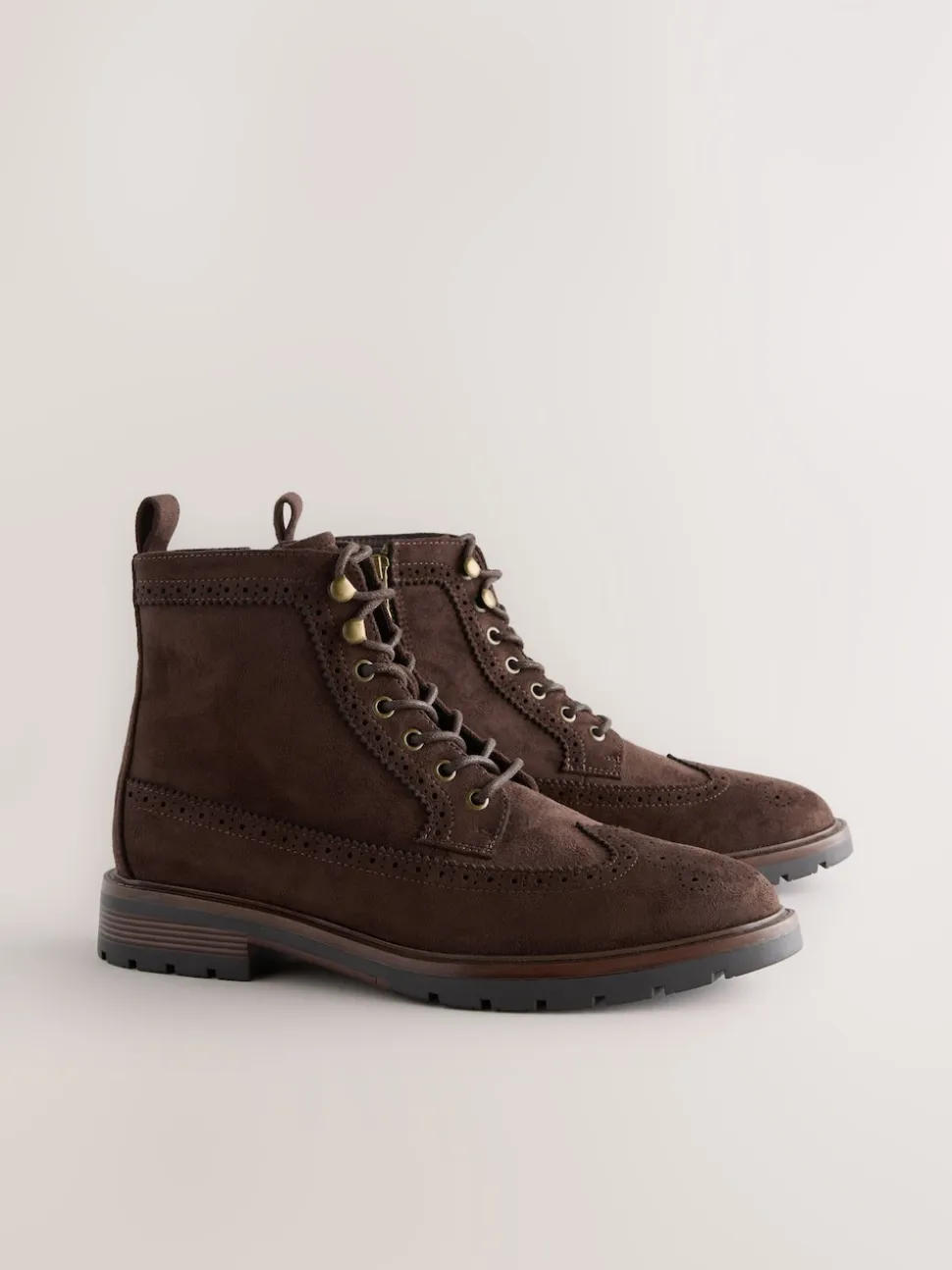 Marron - Bottines Brogue Grand