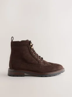 Marron - Bottines Brogue Grand