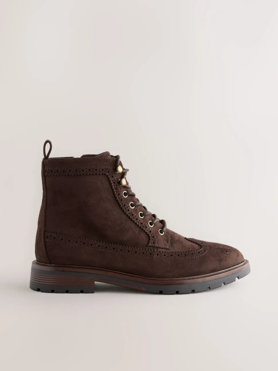 Marron - Bottines Brogue Grand