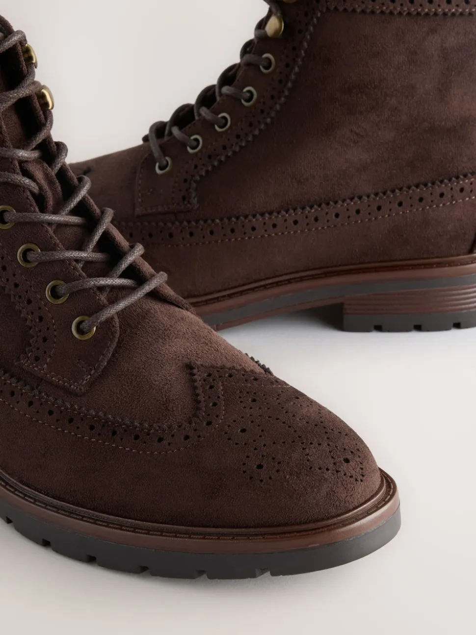Marron - Bottines Brogue Grand