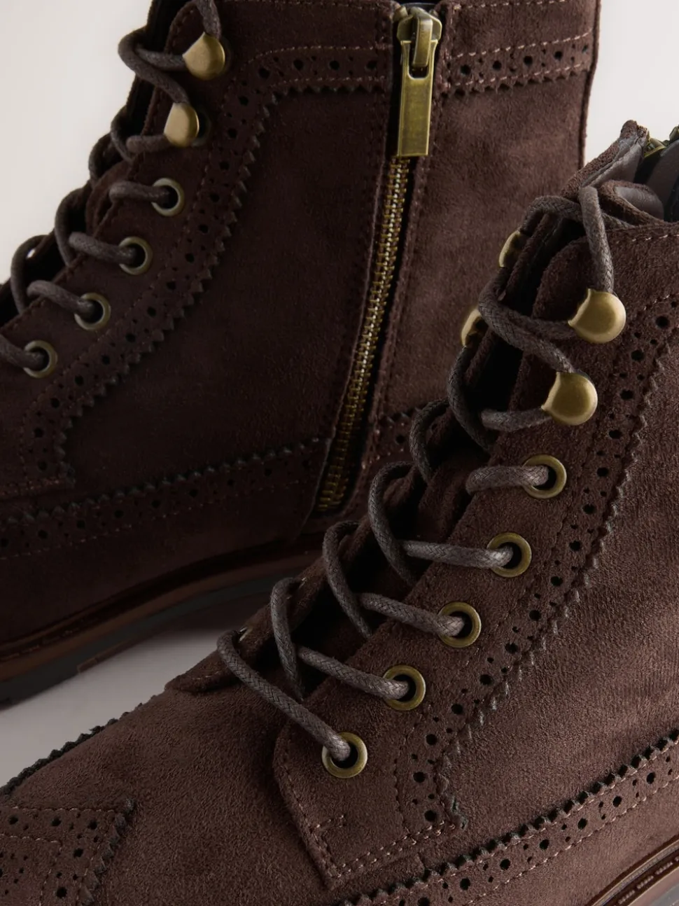 Marron - Bottines Brogue Grand