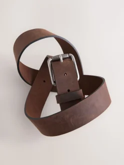 Marron - Ceinture en cuir casual