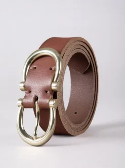 Marron - Ceinture Lakeland Leather Bowness en daim à double boucle