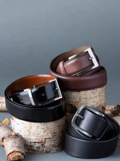 Marron - Ceinture Lakeland Leather Staveley en cuir