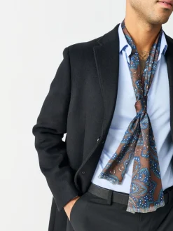 Marron - Écharpe imprimée