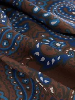 Marron - Écharpe imprimée