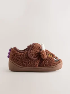 Marron - Chaussons Gruffalo à semelle coupée