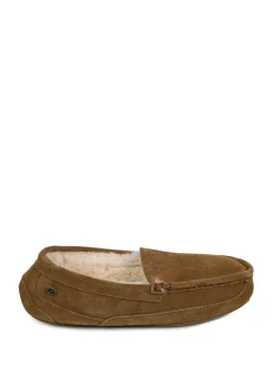 Marron - Chaussons Just Sheepskin Harry homme en peau de mouton