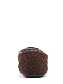 Marron - Chaussons Lazy Dogz Hendrix II bleus doublés de fausse fourrure