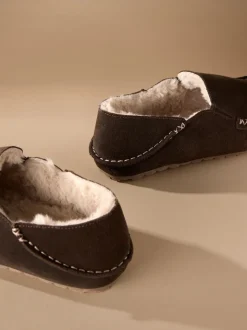 Marron - Chaussons mocassins Signature Kickdown en daim