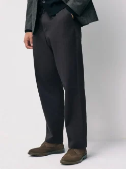 Marron - Chaussures Brogue en daim à semelle épaisse