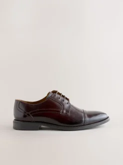 Marron - Chaussures Derby à embout