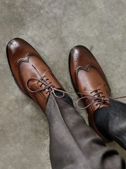 Marron - Chaussures Linzi Marco Brogues