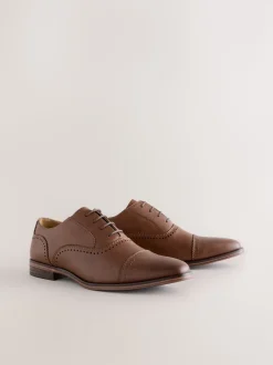 Marron - Chaussures Oxford à bout ouvert
