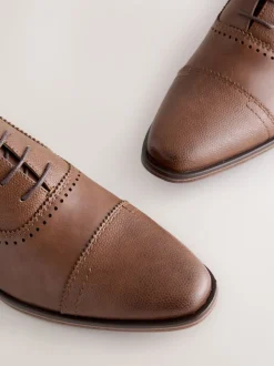 Marron - Chaussures Oxford à bout ouvert