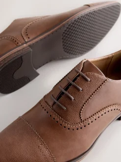 Marron - Chaussures Oxford à bout ouvert