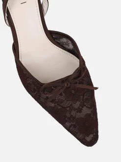 Marron - Chaussures Simmi London Bebee à talons avec nœud