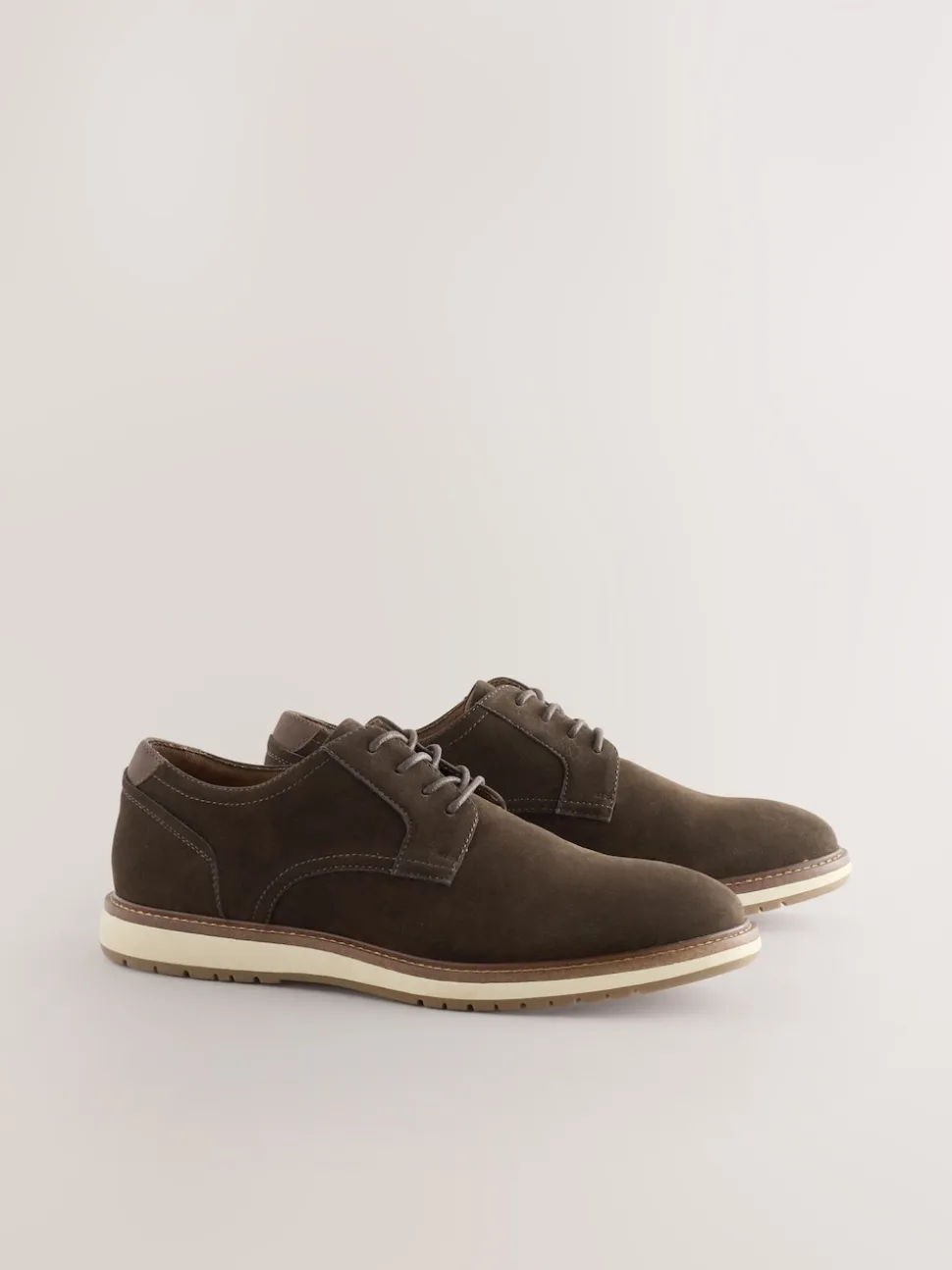 Marron - Compensées Derby Chaussures
