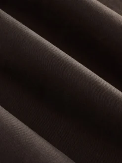 Marron - Coupe ample - Pantalon chino stretch