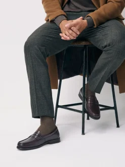 Marron - Coupe classique - Pain Penny en cuir