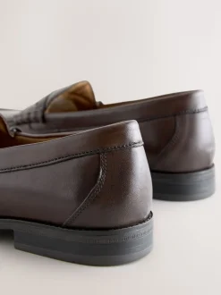 Marron - Coupe classique - Pain Penny en cuir