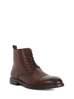 Marron - Coupe classique - Dune London Matias Toecap Detail Ankle Bottes