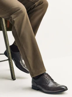 Marron - Coupe classique - Chaussures richelieu