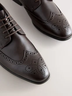 Marron - Coupe classique - Chaussures richelieu