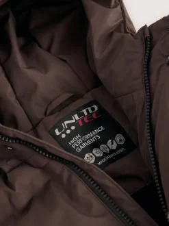 Marron - Doudoune imperméable à Gamme longue doublée de polaire (3-17ans)