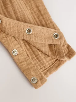 Marron - Ensemble salopette et body pour bébé (0mths-2yrs)