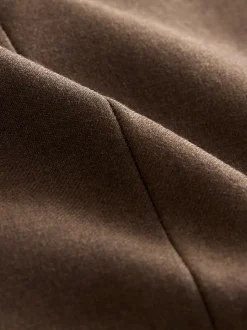 Marron - Gilet de costume en flanelle