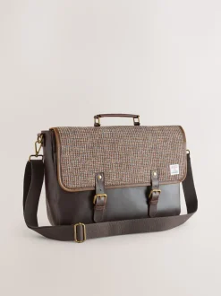 Marron - Harris Tweed Messenger