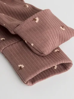 Marron à imprimé petites fleurs - Combinaisons de nuit pour bébé 3 Pack (0-2ans)