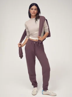 Marron - Jogging OSIA à poignets