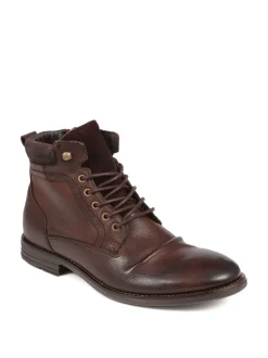 Marron - Jones Bootmaker Docklands Dentelle Bottes/Bottines en cuir