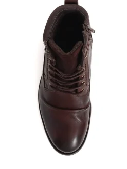 Marron - Jones Bootmaker Docklands Dentelle Bottes/Bottines en cuir