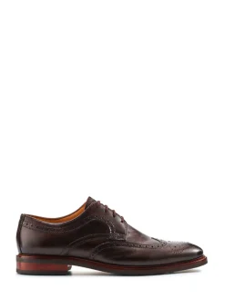 Marron - Jones Bootmaker Longwood Suede Derby Brogue