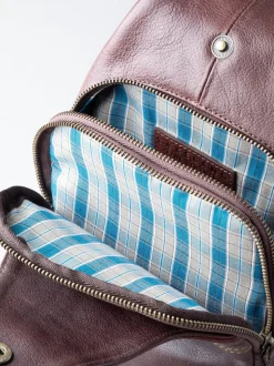 Marron - Lakeland Leather Sac à bandoulière Keswick en cuir