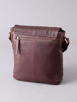 Marron - Lakeland Leather Medium Keswick Messenger Bag