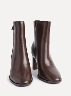 Marron - Linzi bottines Jonas à talon carré