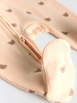 Marron - Lot de 4 dors-bien bébé à fermeture éclair bidirectionnelle (0mois -2ans)