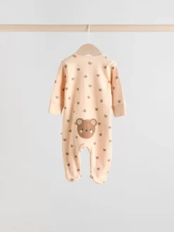 Marron - Lot de 4 dors-bien bébé à fermeture éclair bidirectionnelle (0mois -2ans)