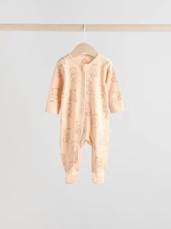 Marron - Lot de 4 dors-bien bébé à fermeture éclair bidirectionnelle (0mois -2ans)