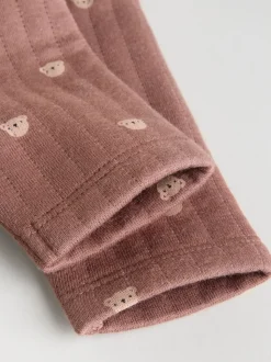 Marron - Lot de 2 dors-bien ours matelassés bébé