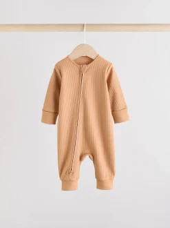 Marron - Lot de 3 dors-bien sans pieds zippés pour bébé (0mois3ans)